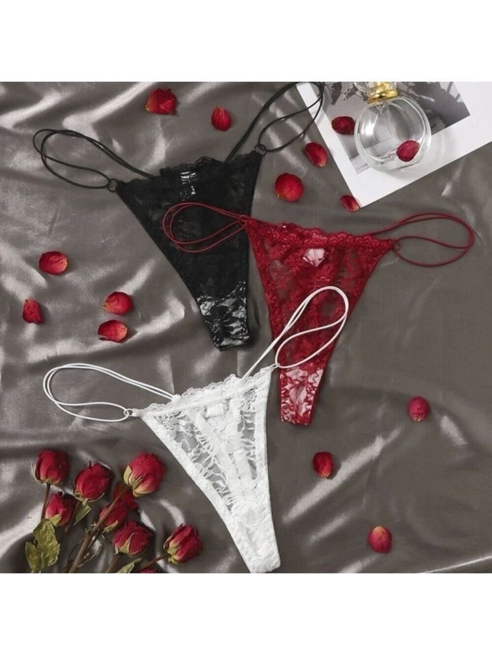 NWT 3 pcs Floral Lace Panty